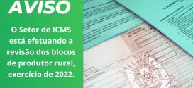 Agricultores devem apresentar blocos de produtor rural para revisão até 18 de março